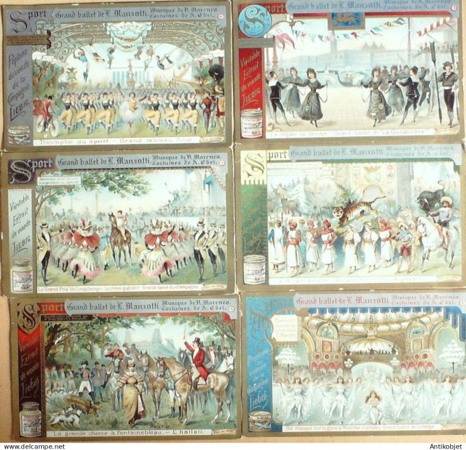 Chromo Liebig Sang  574 Ballet de Manzotti (1898)