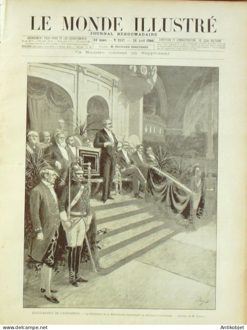 Le Monde illustré 1900 n°2247 Exposition 1900 des palais étrangers