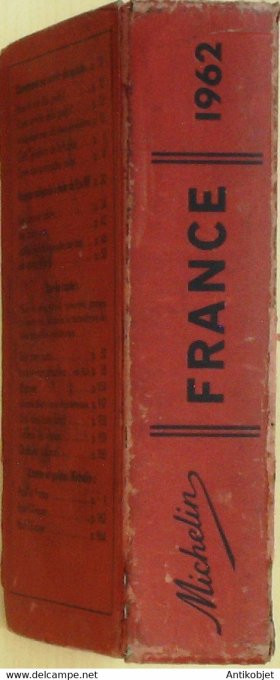 Guide rouge MICHELIN 1962 55ème édition France