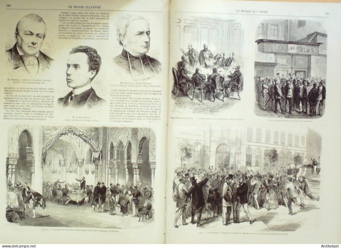 Le Monde illustré 1870 n°683 Plebiscite Grèece Corinthe Espagne Grenade Alhambra Portugal Casal Ribe