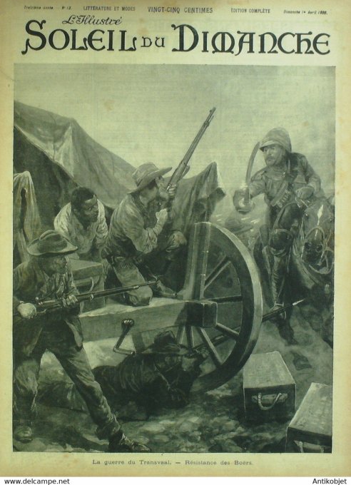 Soleil du Dimanche 1900 n°13 Whitely Health marins russes cambodgiens tonkinois