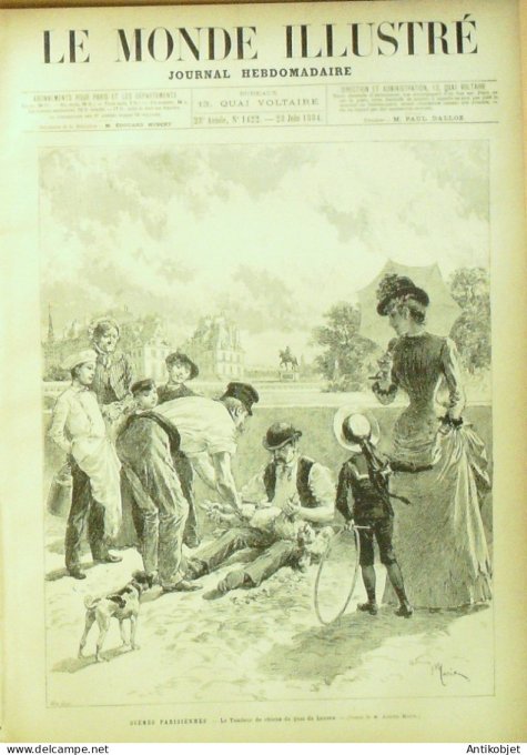 Le Monde illustré 1884 n°1422 Italie Naples St François d'assise Séville del Corpus