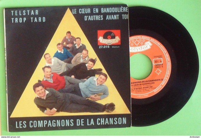 Les Compagnons de la chanson 45T EP Telstar (languette) 1962