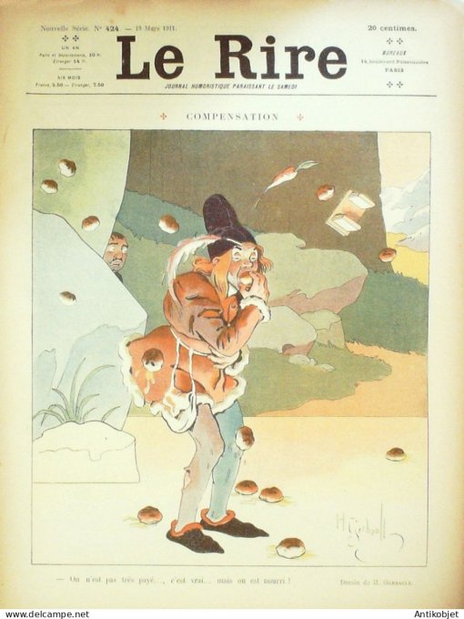 Le Rire 1911-03-18 # 424 Journal humoristique Ed.Originale Legion etrangere