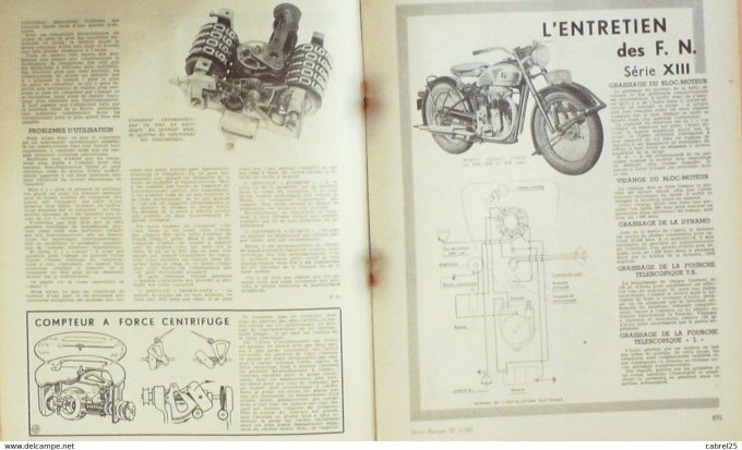 Moto Revue 1955 n° 1240 Peugeot scooter René Gillet 125 V2 Saroléa 350 197 James