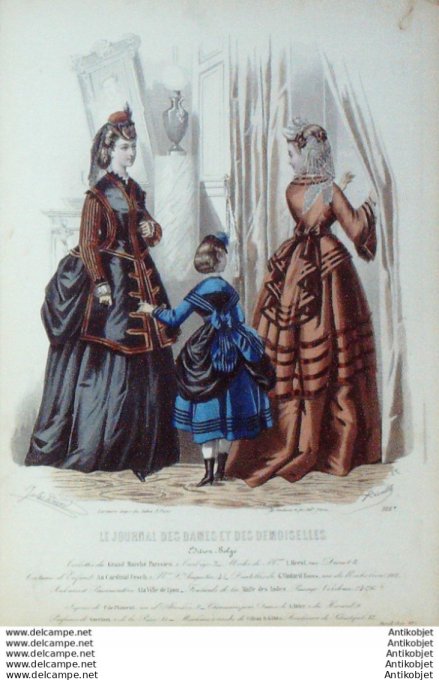 Journal des Dames Demoiselles 1870 # 956 (Marché Parisien)