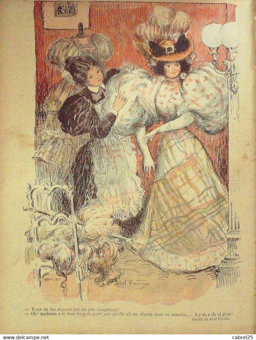 Le Rire 1895 n° 49 Rabier Faivre Léandre Radiguet  Rebier Delaw Godefroy Madeline