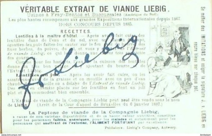 Chromo Liebig Sang  529 Ordres honorifiques 5 (1897)