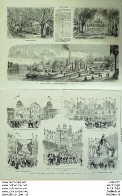 Le Monde illustré 1867 n°544 Espagne Catalogne Billancourt Amiens (80) Borghano (20) Vero Gavarnie (