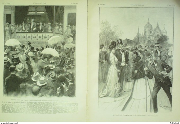 L'illustration 1900 n°2990 Sénégal Rufisque Contrexeville (85) Shah Perse Bonaparte centenaire Afriq