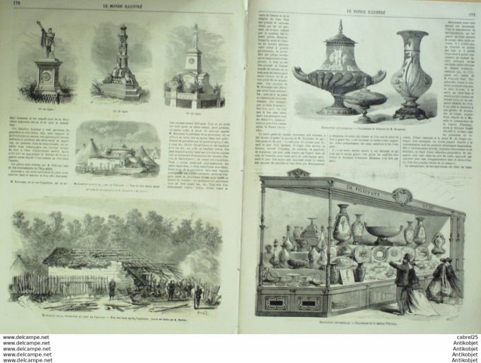 Le Monde illustré 1867 n°544 Espagne Catalogne Billancourt Amiens (80) Borghano (20) Vero Gavarnie (