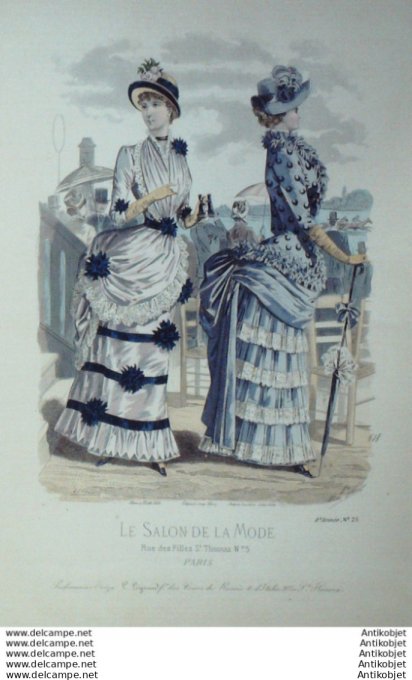 Gravure Mode Salon 1883 #  618 (Old Fashion plate)