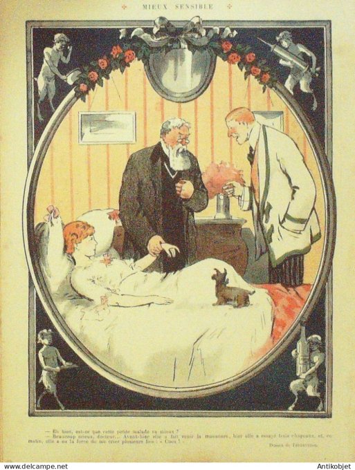 Le Rire 1910-04- 9 # 375 Journal humoristique Ed.Originale Marivaudage