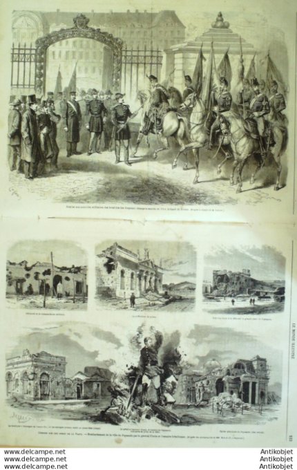 Le Monde illustré 1865 n°413 Japon Yokohama Martinique Fort-de-France Libourne (33) Sénégal Dakar Al