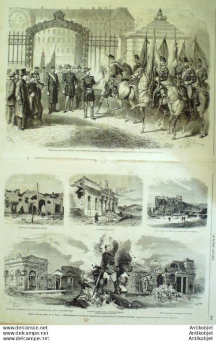 Le Monde illustré 1865 n°413 Japon Yokohama Martinique Fort-de-France Libourne (33) Sénégal Dakar Al