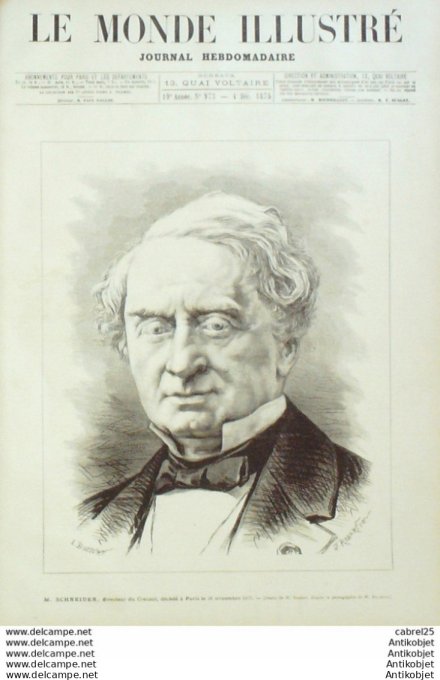 Le Monde illustré 1875 n°973 Bulgarie Schumla Serbie Belgrade Dunkerque (62) Brest (29) Chine Shanga