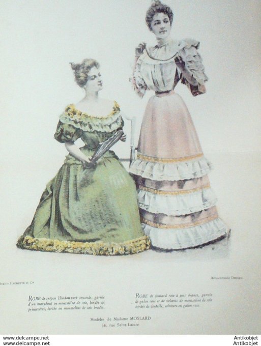 La Mode pratique 1893 # 36 Robes de crépon et foulard