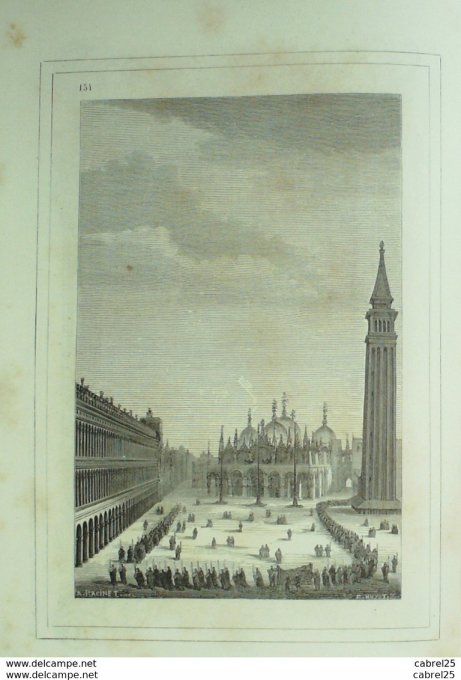 Italie Place St MARC d'Epoque 1859