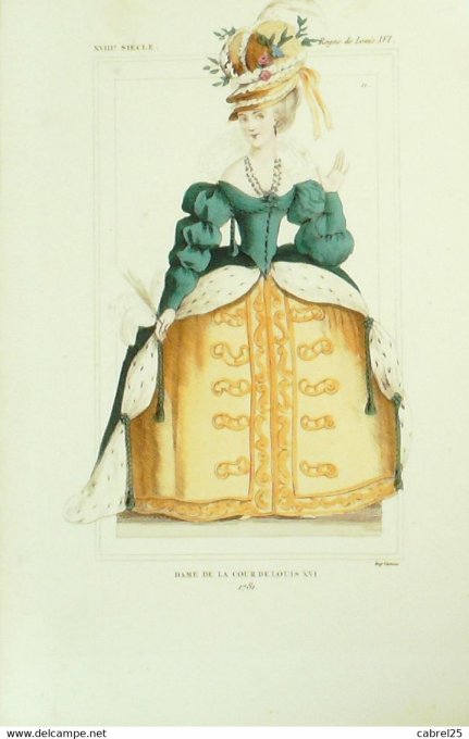 Mode Dame de la Cour de LOUIS XVI 1781