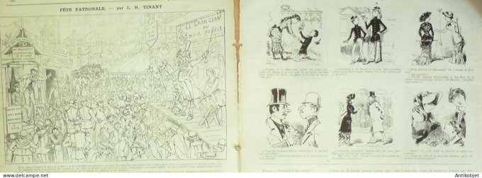 La Caricature 1882 #146 L'armée Allemande Caran d'Ache Tinant Trock Loys