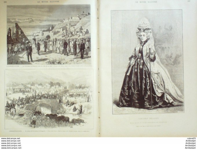 Le Monde illustré 1875 n°973 Bulgarie Schumla Serbie Belgrade Dunkerque (62) Brest (29) Chine Shanga