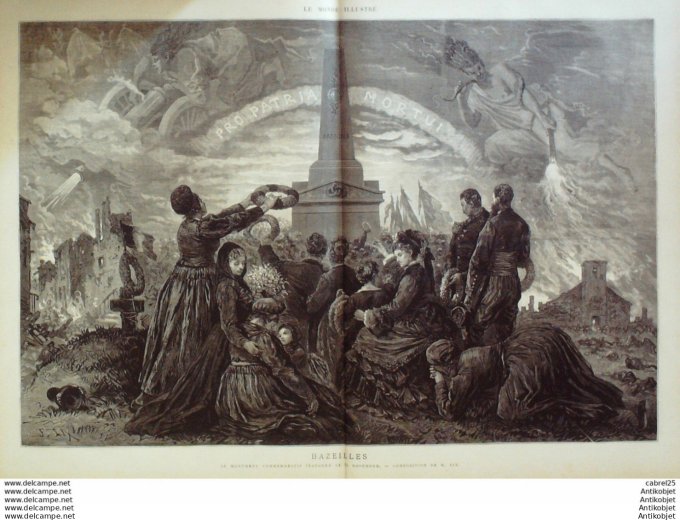 Le Monde illustré 1875 n°973 Bulgarie Schumla Serbie Belgrade Dunkerque (62) Brest (29) Chine Shanga