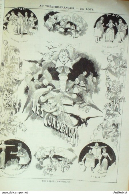 La Caricature 1882 #146 L'armée Allemande Caran d'Ache Tinant Trock Loys