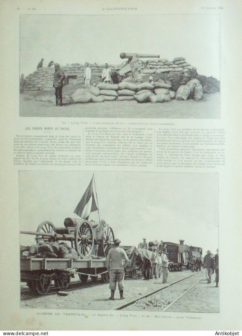 L'illustration 1900 n°2968 Afrique-Sud Transvaal Natal Russie Novorossiisk Vietnam Annam Bong-Miu Qu