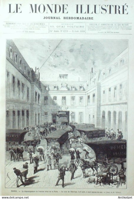 Le Monde illustré 1880 n°1220 Vienne Chili Tacna St-Jacques Compostelle