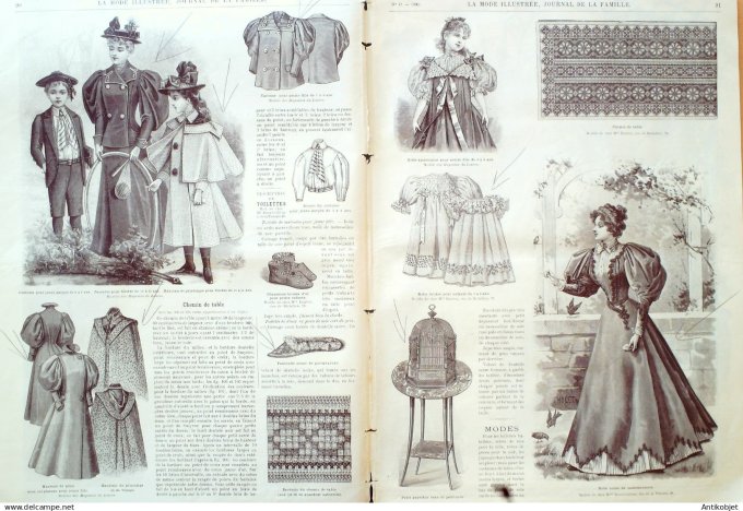 Mode illustree 1896 Lot de 10 journaux