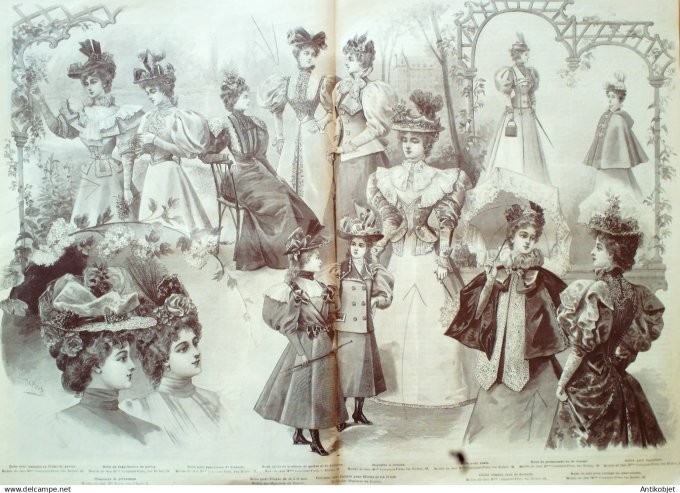 Mode illustree 1896 Lot de 10 journaux