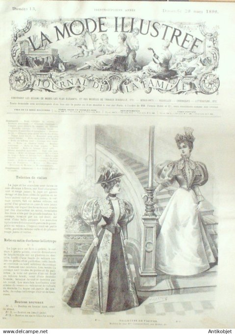 Mode illustree 1896 Lot de 10 journaux