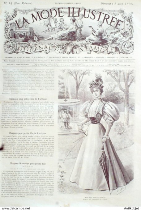 Mode illustree 1896 Lot de 10 journaux