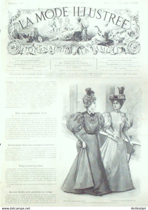 Mode illustree 1896 Lot de 10 journaux