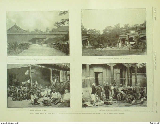 L'illustration 1900 n°3011 Algérie Aghrib Avignon (84) Chine Pékin occupation Te-Deum