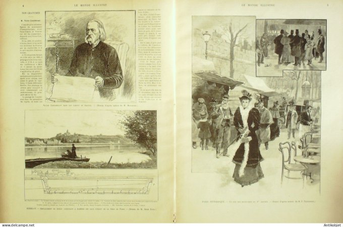 Le Monde illustré 1894 n°1919 Herblay (95) Suisse Genève Procès d'Angoulême