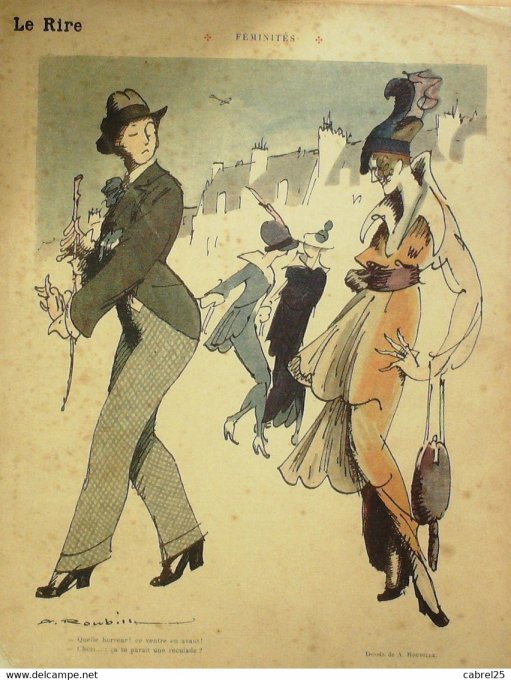 Le Rire 1914 n°600 Laurens Roubille Ostoya Caillaux Barnave Loranzi
