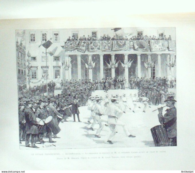 Le Monde illustré 1890 n°1726 Ajaccio (20) Marseille (13) Cannebière Toulon (83) Algérie Tanger