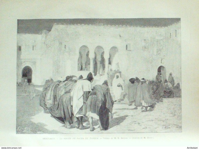 Le Monde illustré 1890 n°1726 Ajaccio (20) Marseille (13) Cannebière Toulon (83) Algérie Tanger