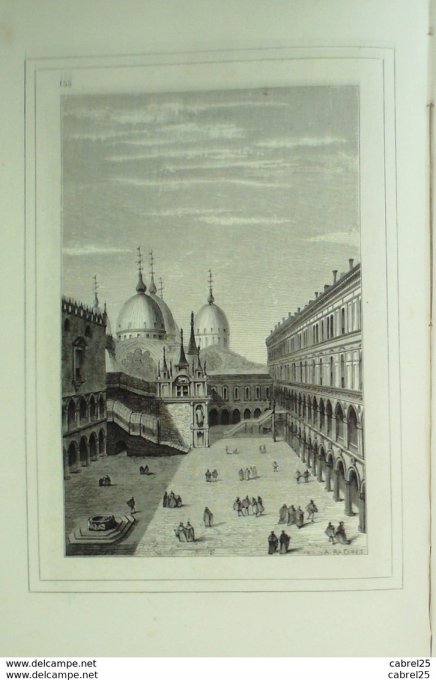 Italie VENISE Tour de Palais Ducal 1859