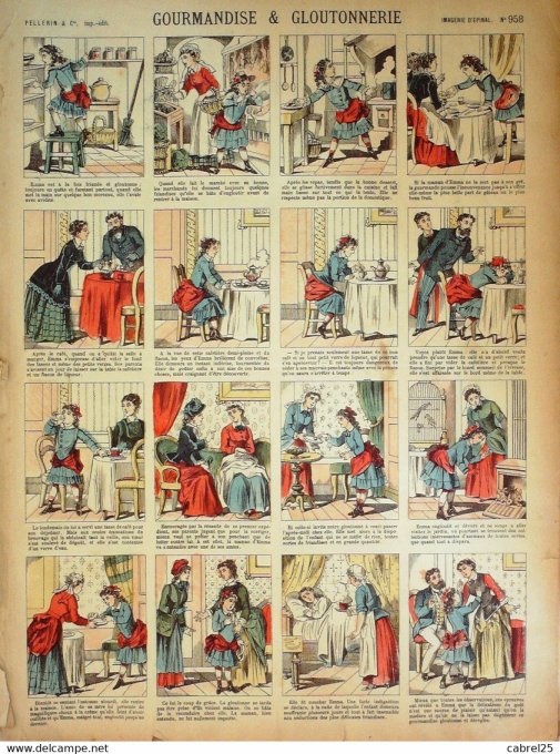 Gourmandise & Gloutonnerie (Pellerin d'epinal)