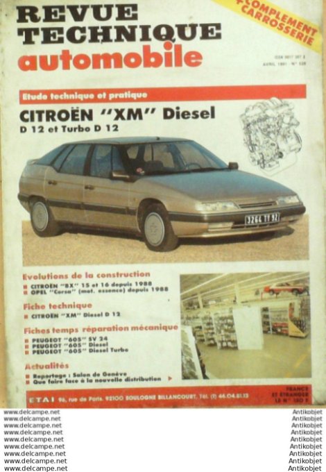 R.T Automobile Citroën XM Opel Corsa Peugeot 605   # 526