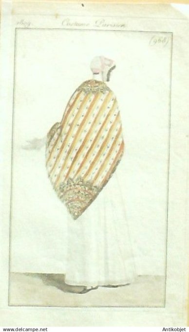 Costume Parisien 1809 # 968 (eau forte) Shall Persan