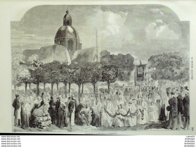 Le Monde illustré 1858 n° 62 Carpentras (84) Allemagne Bade Angleterre Londres St-Germain (78)