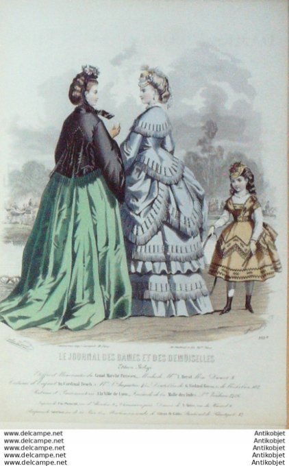 Journal des Dames Demoiselles 1870 # 959 (Marché Parisien)