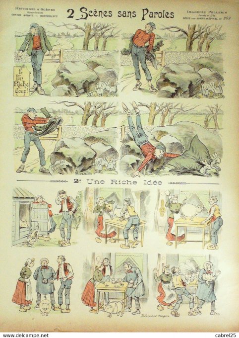 Deux Scenes Sans Paroles  (Pellerin d'epinal) Blanchet Magon