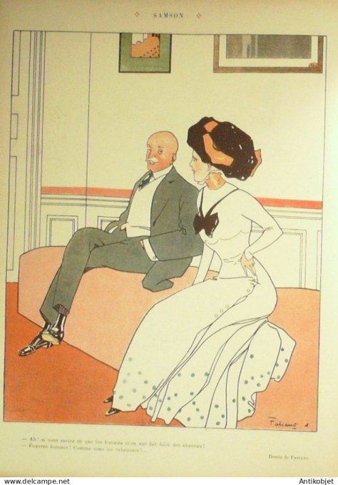 Le Rire 1908-11-21 # 303 Journal humoristique Ed.Originale Samson
