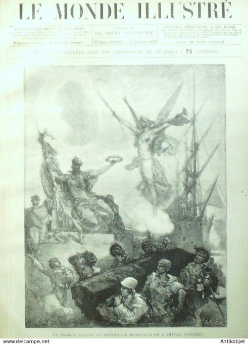 Le Monde illustré 1885 n°1484 Hyères (83) Seychelles Egypte Port-Said