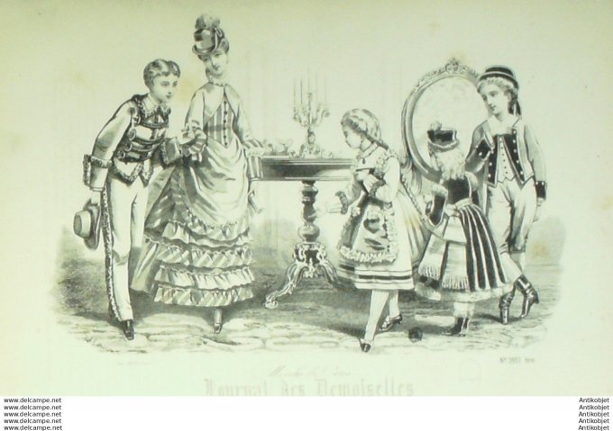 Journal de Demoiselles 1873 # 3921b Travestissements