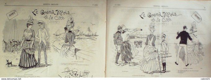 Le Journal amusant 1886 n° 1563  UNIFORMES des DENDARMES HENRIOT PROVINCE STOP